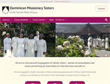 Tablet Screenshot of dominicanmissionarysisters.org